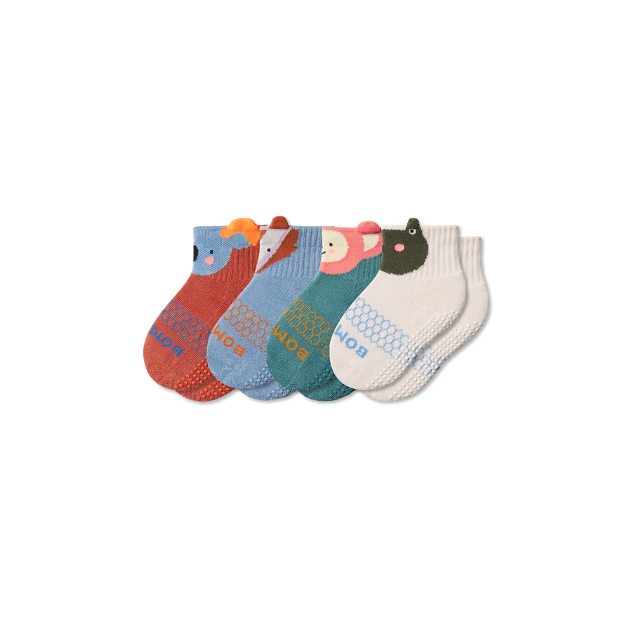 Toddler Forest Friends Calf Sock 4-Pack - Trail Court Pair