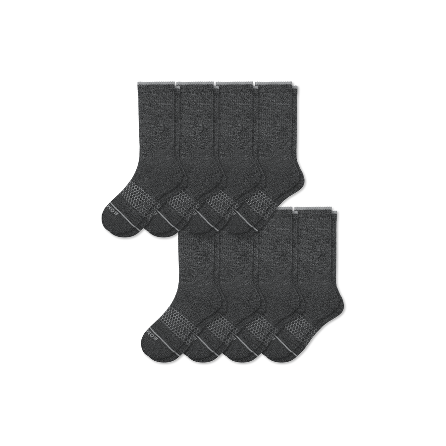 Women's Merino Wool Blend Calf Sock 8-Pack - Daily Shift Step