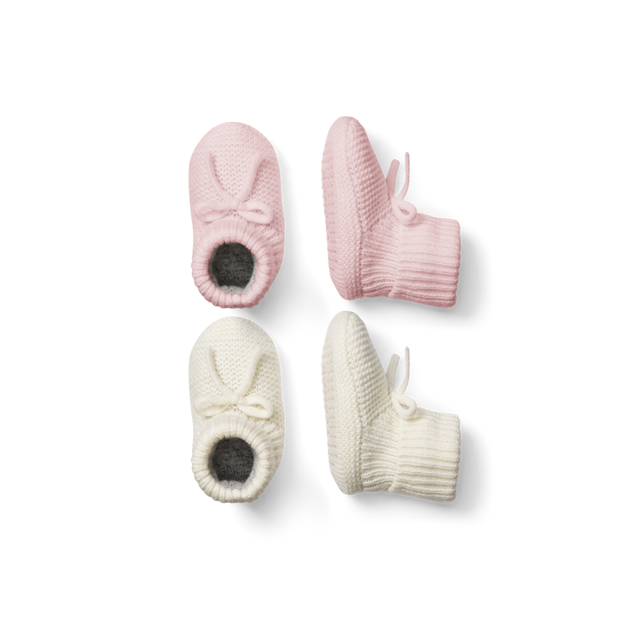 Baby Bow Gripper Slipper 2-Pack - Warm Home Wear