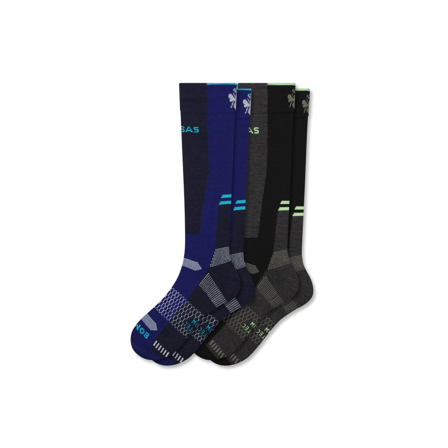 Women's Mid-Cushion Merino Wool Blend Ski & Snowboard Sock 2-Pack - Light Run Pair