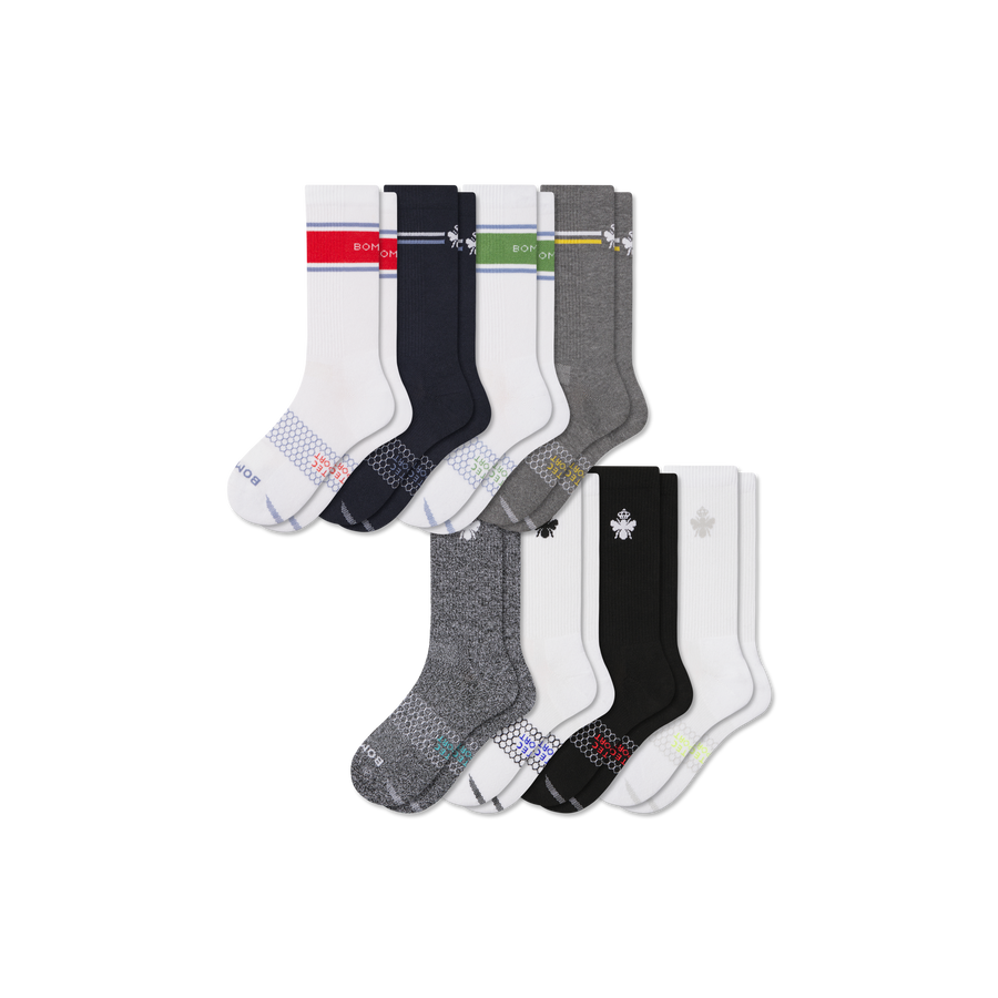 Women's All Sport Calf Sock 8-Pack - Modern Travel Pair