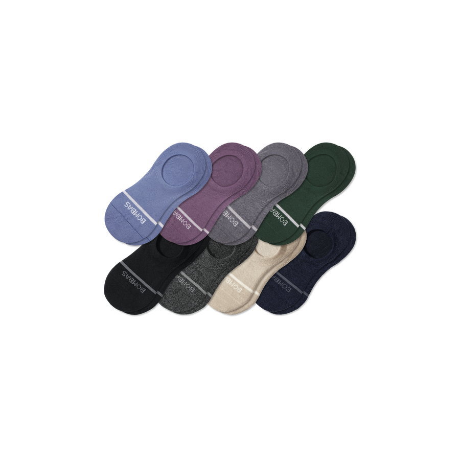 Women's Lightweight Merino Wool Blend No Show Sock 8-Pack - Classic Trail Cushion