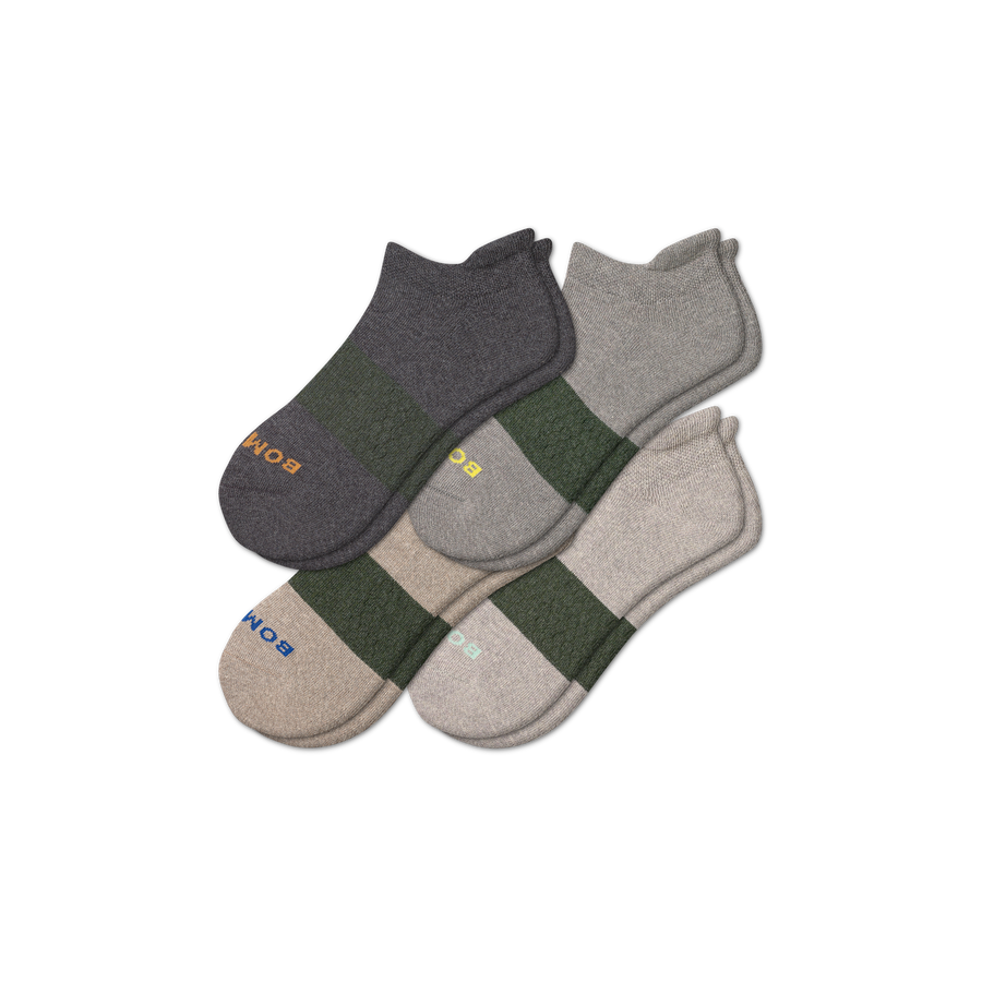 Men's Kind Knit Ankle Sock 4-Pack - Cushion Crew Fit