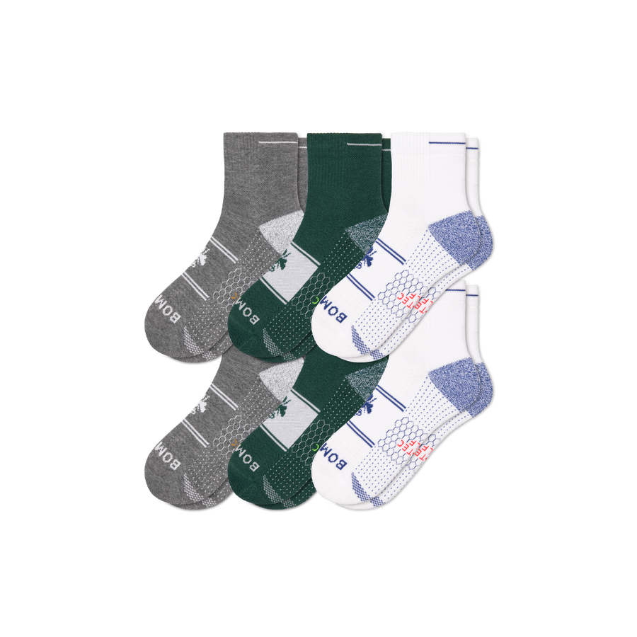 Men's Golf Quarter Sock 6-Pack - Trail Recovery Move