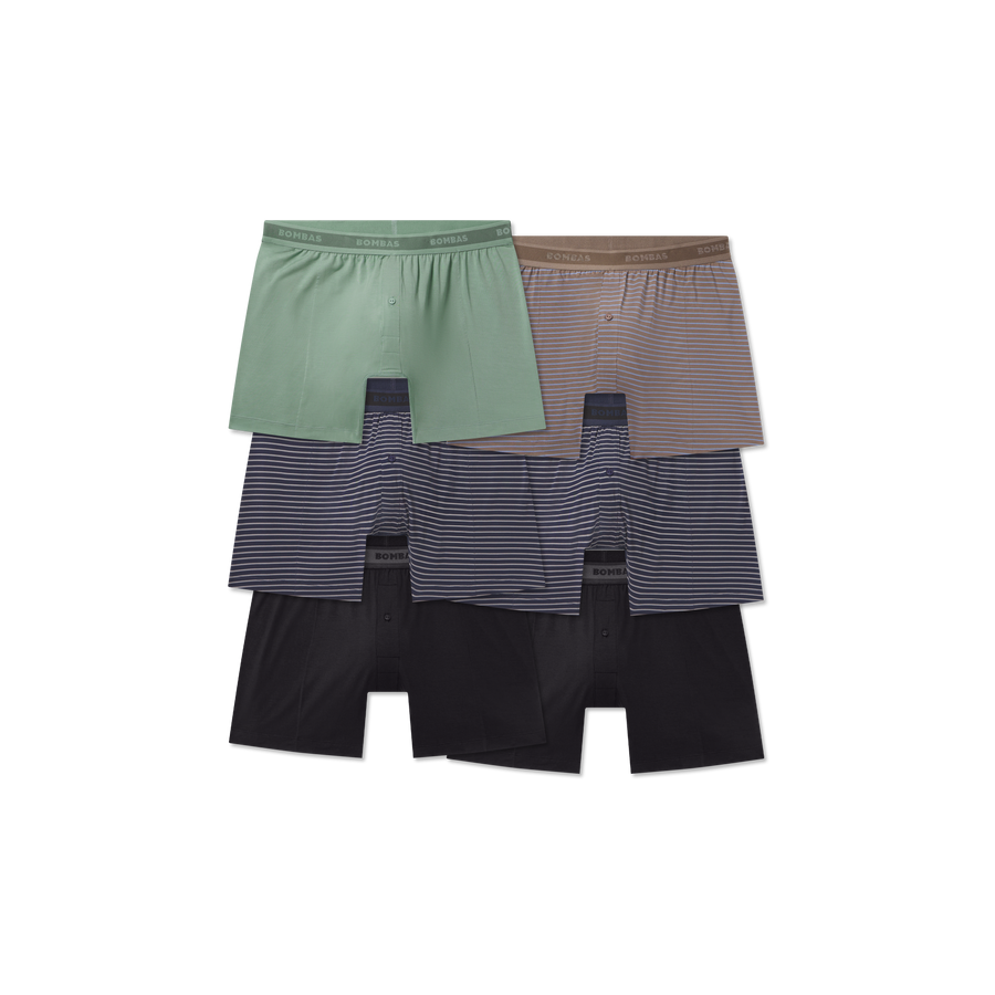 Men's Soft Flex Slim Boxer 6-Pack - Second Core Base