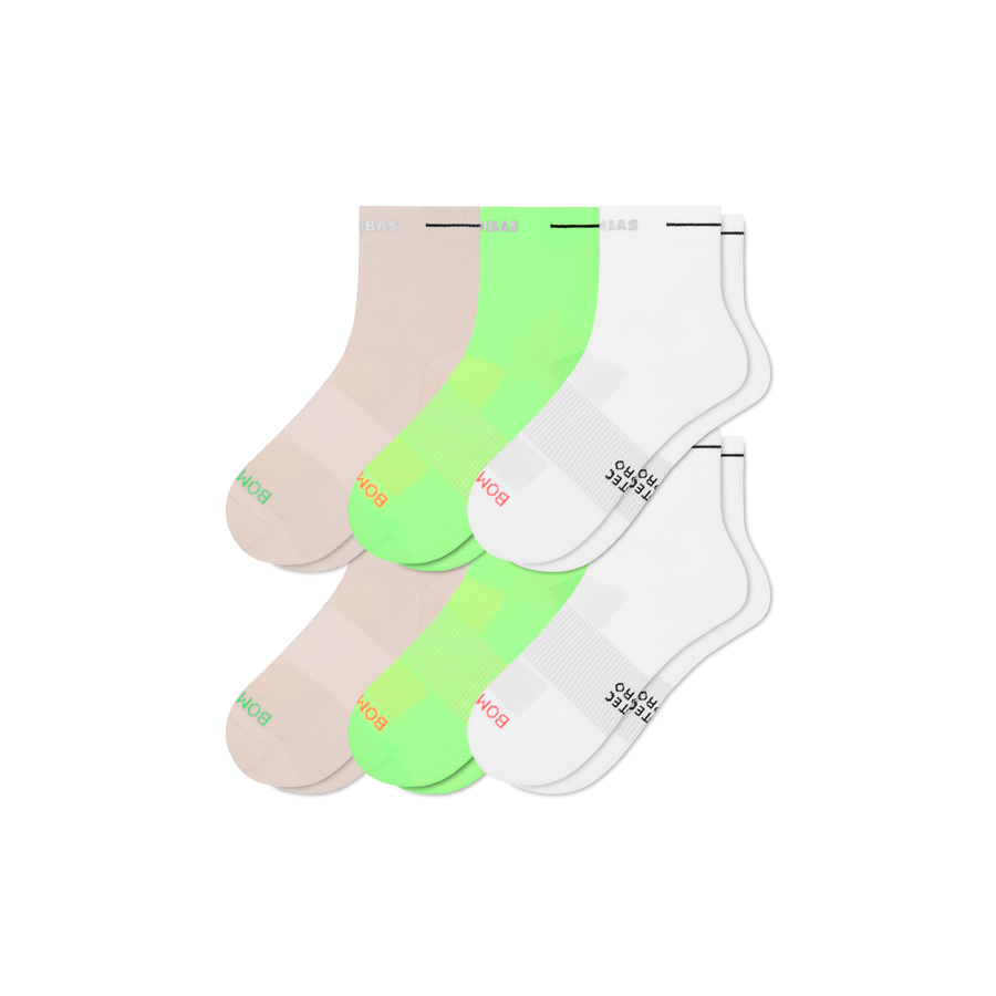 Women's RunPro Quarter Sock 6-Pack - Classic Hike Comfort