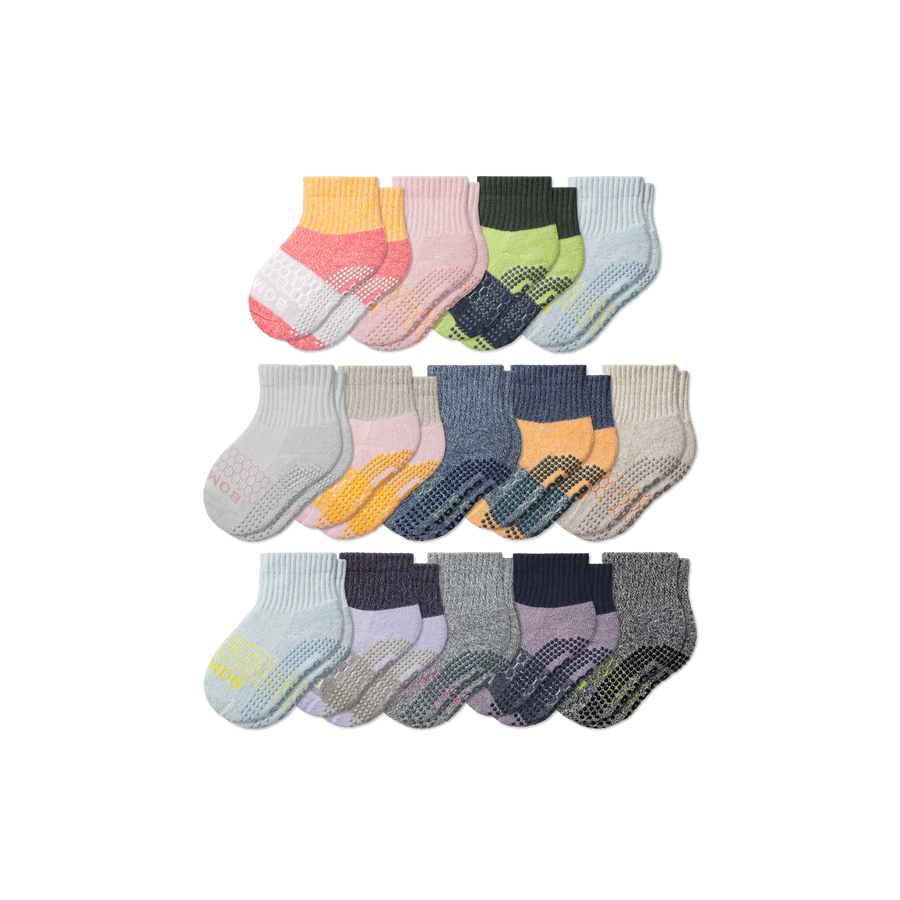 Toddler Week of Bombas Gripper Calf Sock 14-Pack - Outdoor Office Pair