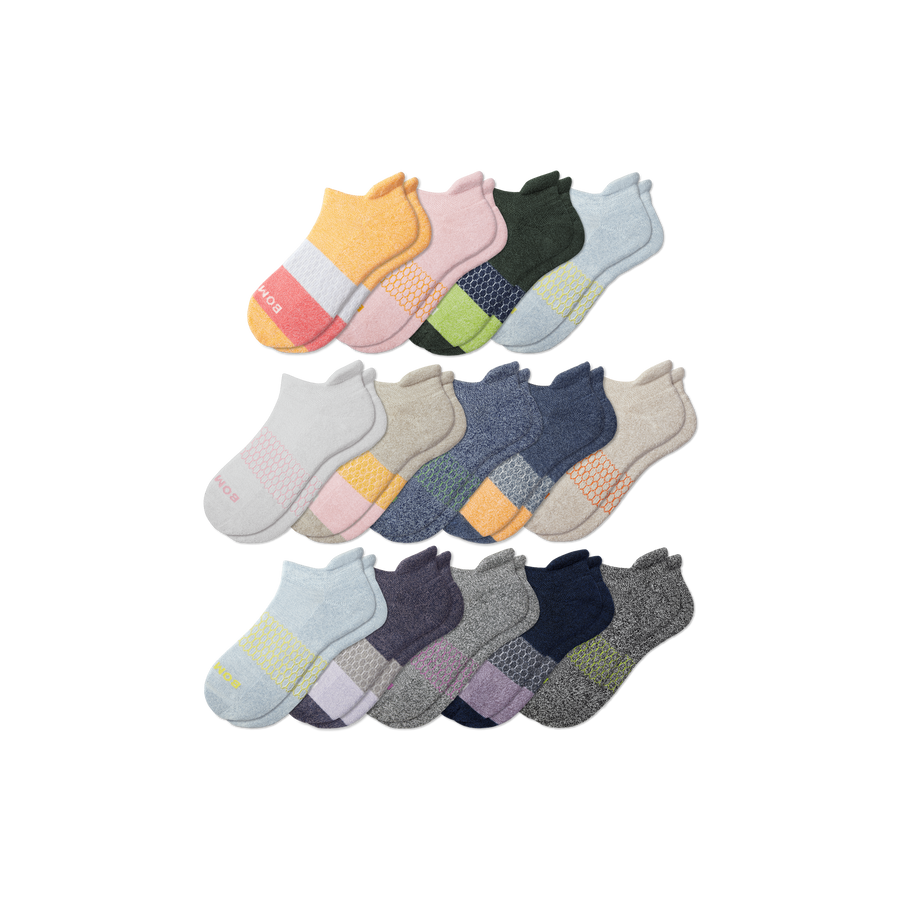 Youth Week of Bombas Ankle Sock 14-Pack - Modern Hike Pair