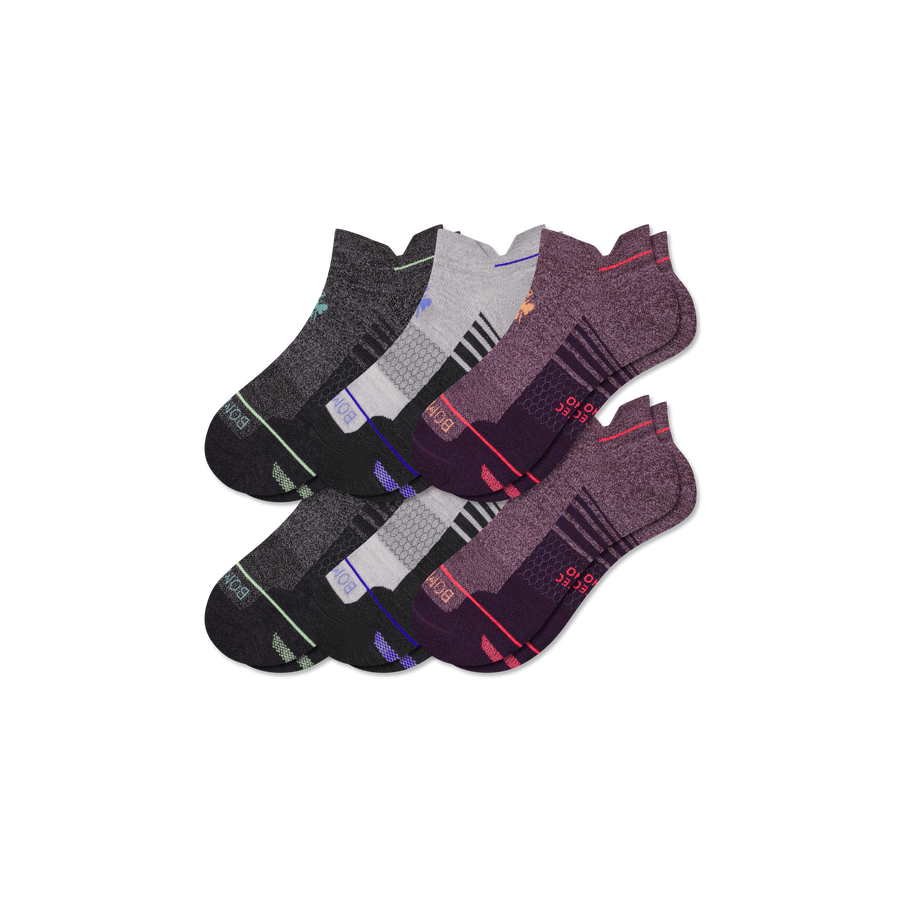 Women's Merino Wool Blend Run Ankle Sock 6-Pack - Active Studio Rotation