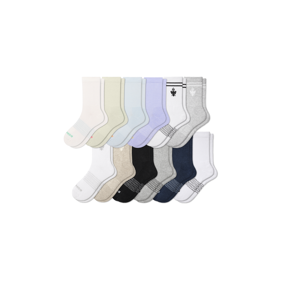 Women's Half Calf Sock 12-Pack - Trail Low Cut Pair