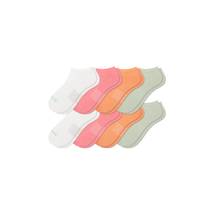 Women's Modern Rib Ankle Sock 8-Pack - Fresh Travel Cushion