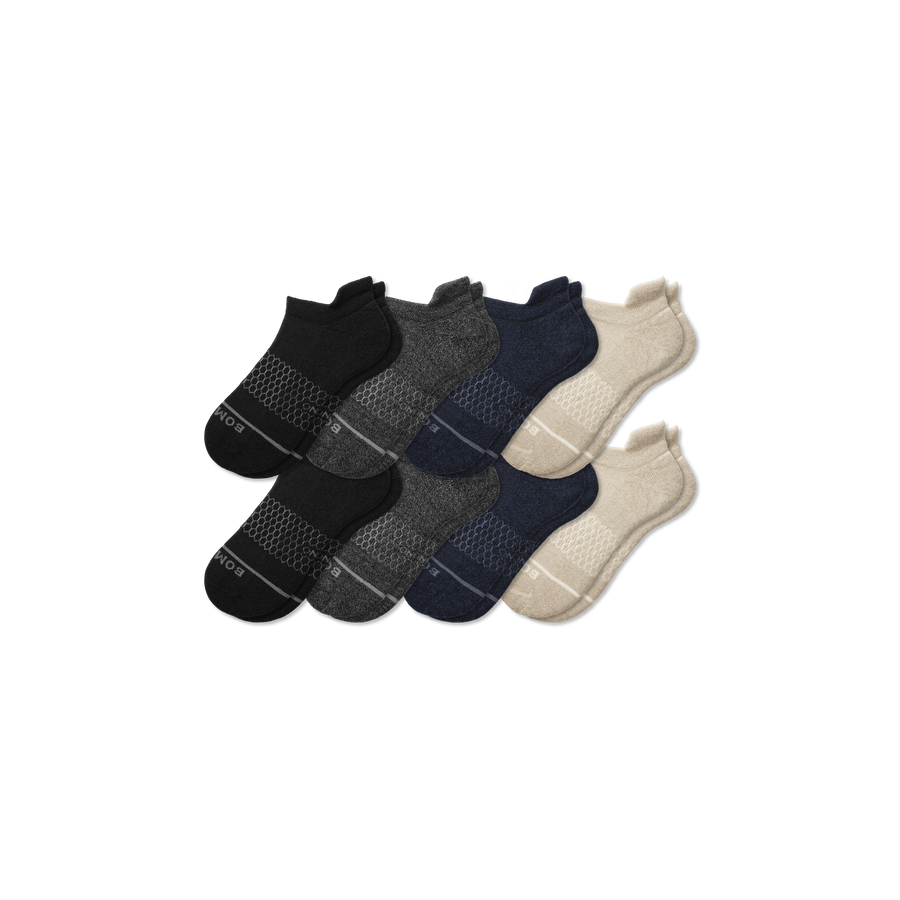 Men's Merino Wool Blend Ankle Sock 8-Pack - Light Recovery Cushion