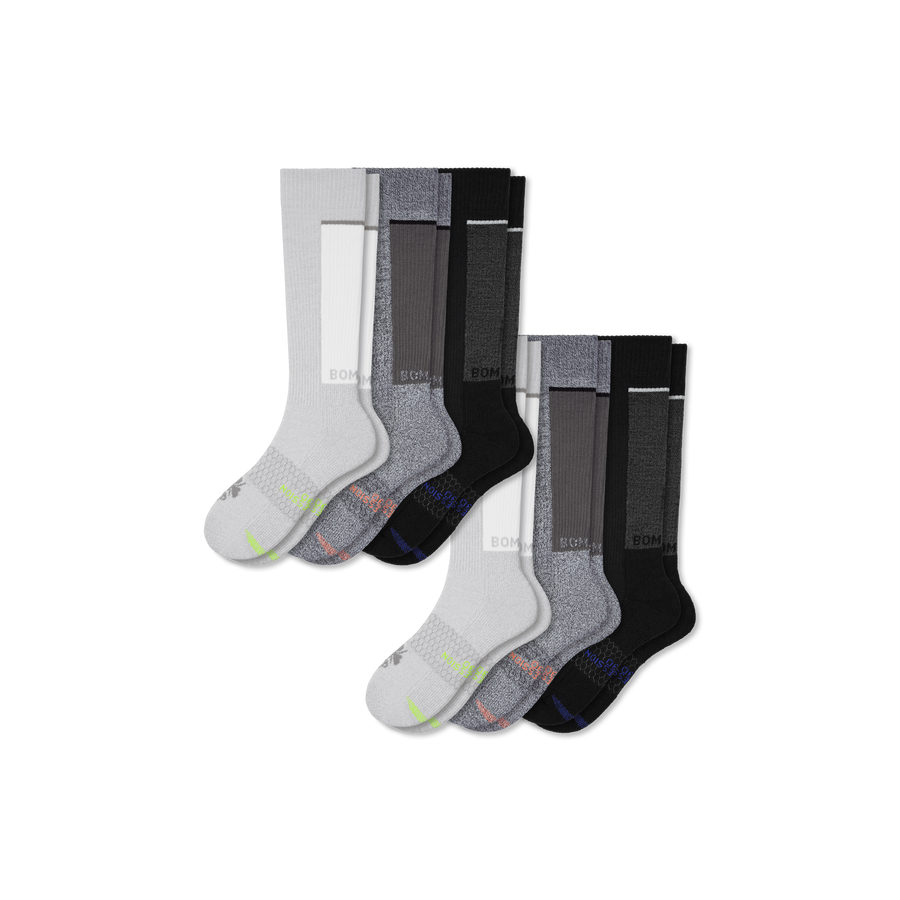 Women's Performance Compression Knee High Sock 6-Pack (20-30mmHg) - Active Daily Move