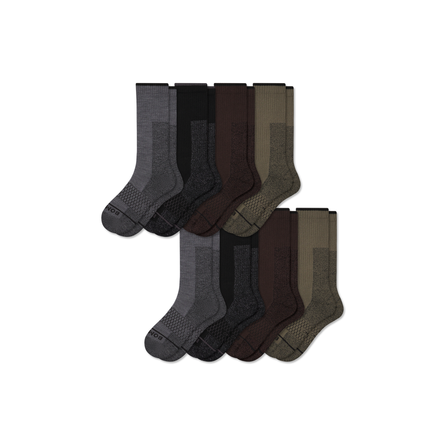 Women's Ultra Strong Merino Blend Calf Sock 8-Pack - Court Ready