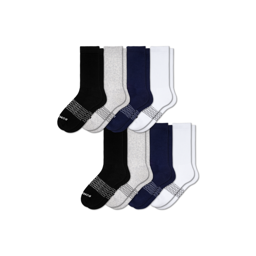 Women's Solids Calf Sock 8-Pack - Everyday Ankle Wear