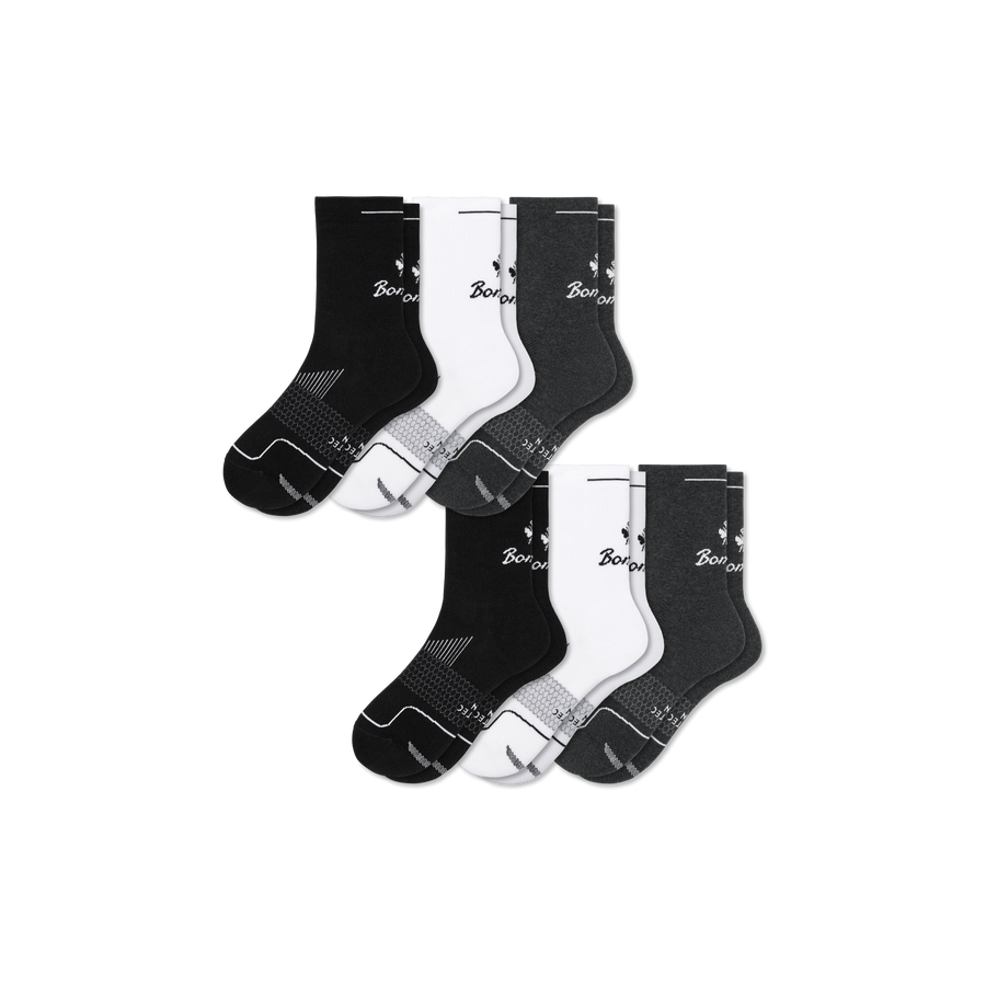 Men's Run Half Calf Sock 6-Pack - Outdoor Everyday Wear