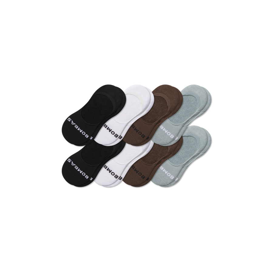 Men's Mid-Cut Cushioned No Show Sock 8-Pack - Breathable Lounge Pair
