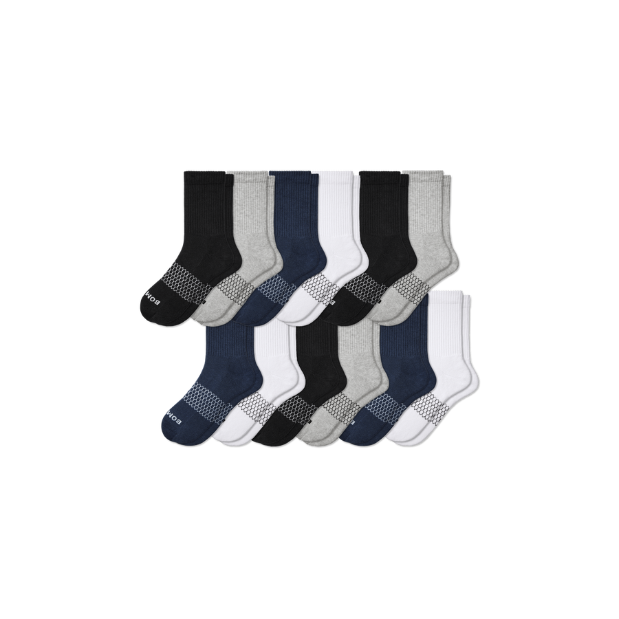Men's Solids Half Calf Sock 12-Pack - Comfort Studio Fit
