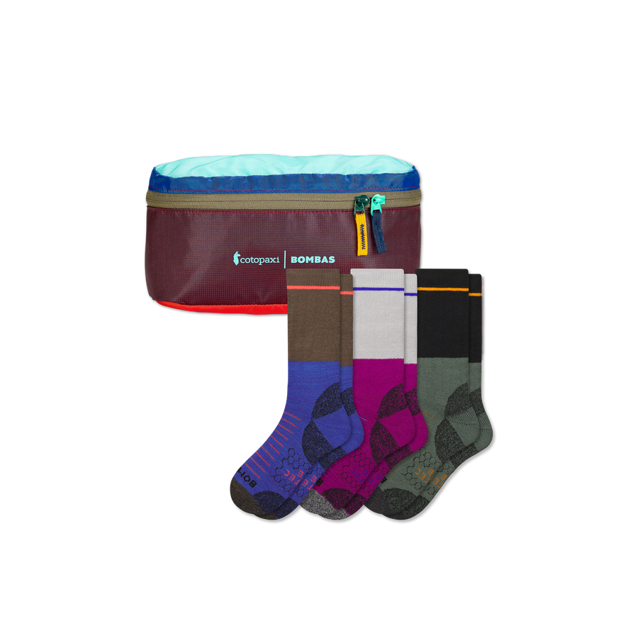 Men's Hiking Calf Sock 3-Pack & Cotopaxi Fanny Pack - Utility Hike Choice