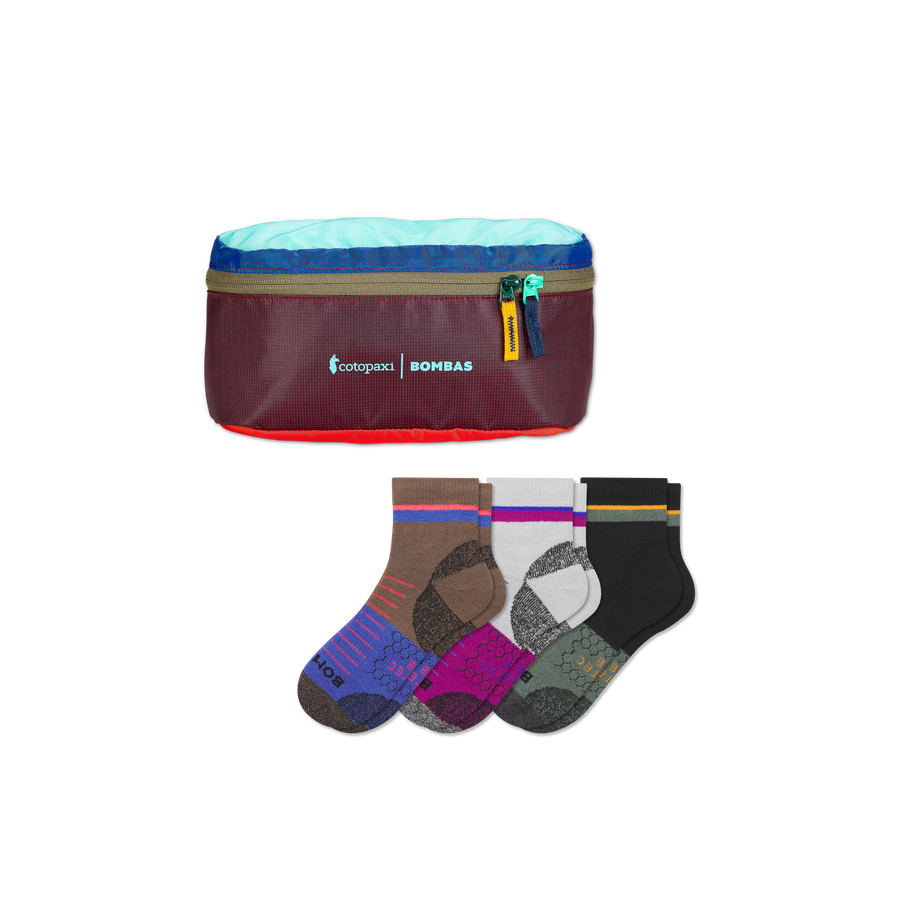 Men's Hiking Quarter Sock 3-Pack & Cotopaxi Fanny Pack - Fresh Utility Wrap