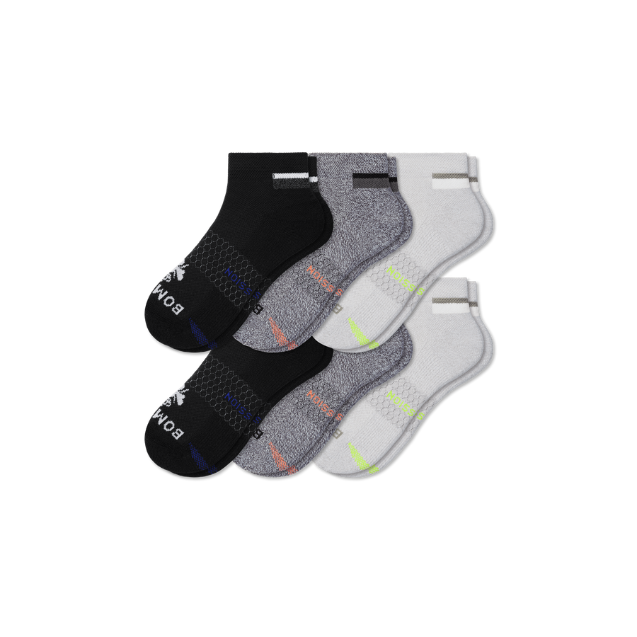 Men's Performance Compression Ankle Sock 6-Pack - Sport Trail Flow