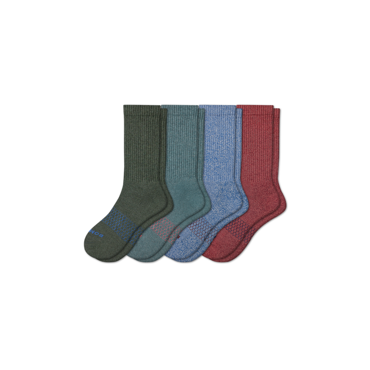 Men's Best Seller Calf Sock 4-Pack - olive-clay-mix - 1