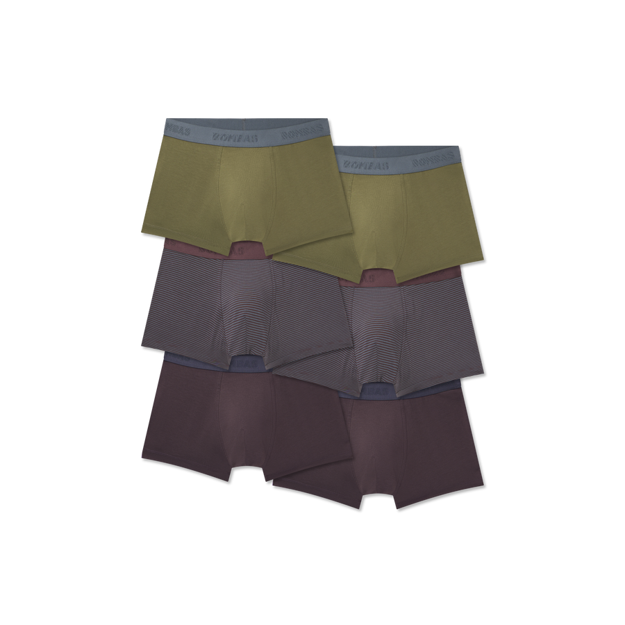 Men's Cotton Modal Blend Trunk 6-Pack - Seamless Flex Comfort