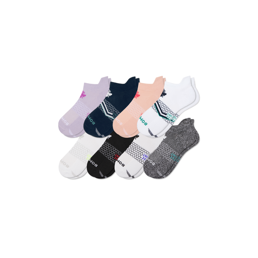 Women's All Sport Ankle Sock 8-Pack - Trail Lounge Step