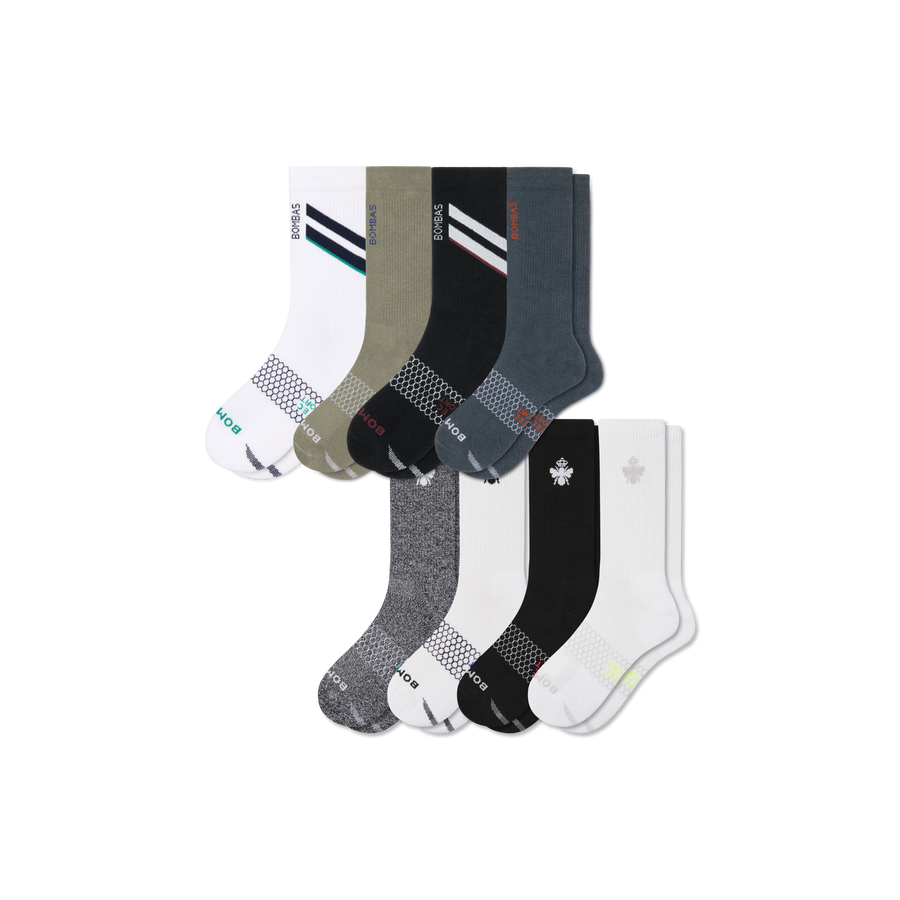 Men's All Sport Calf Sock 8-Pack - Soft Low Cut Move
