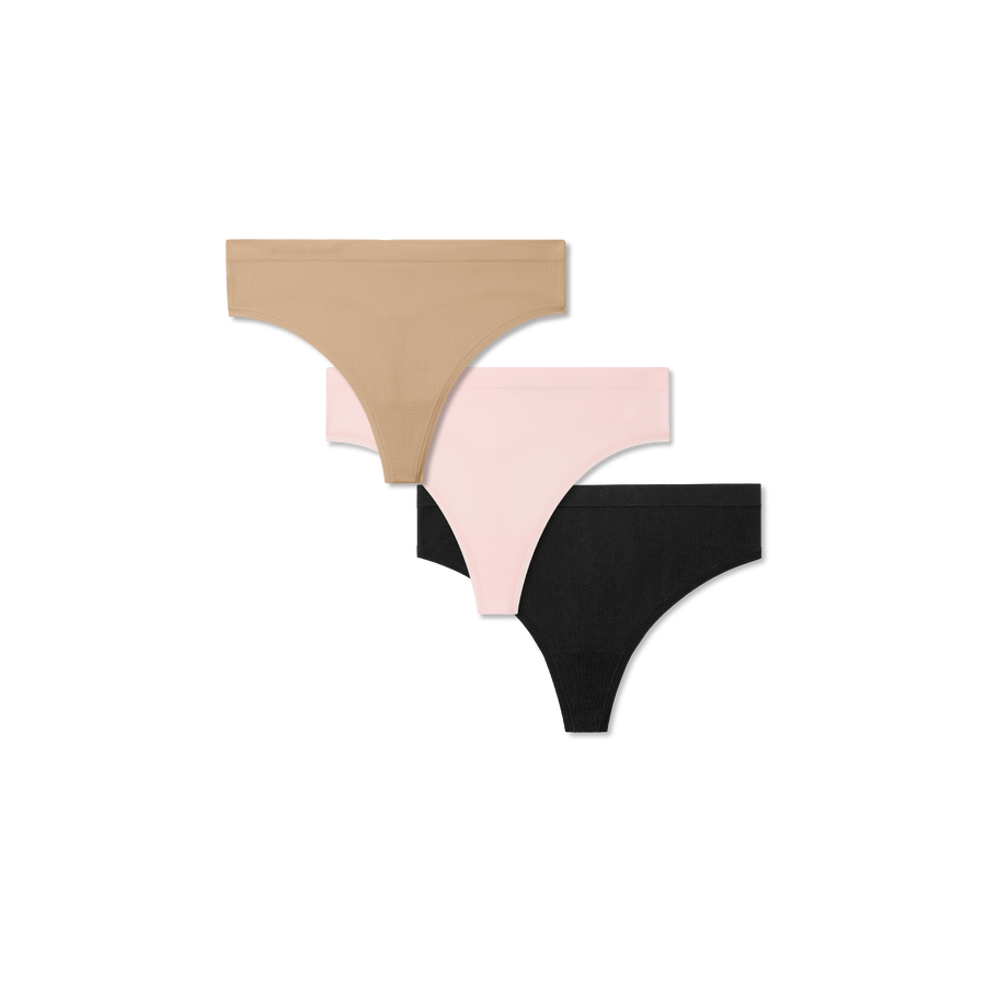 Women's Seamless Thong 3-Pack - Fresh Layer Ease