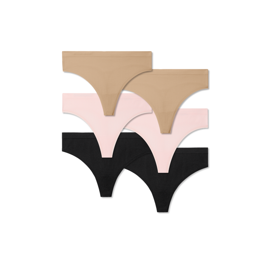 Women's Seamless Thong 6-Pack - Clean Comfort