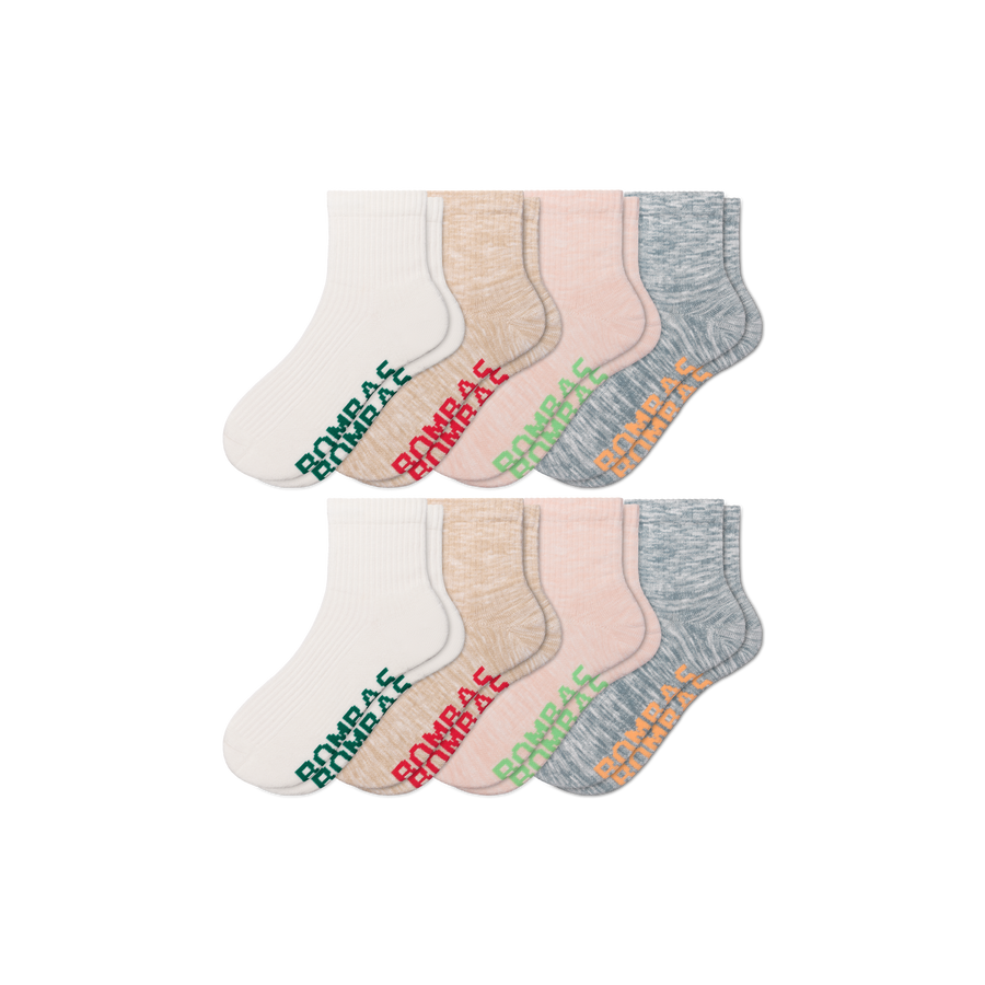 Women's Summer Ragg Quarter Sock 8-Pack - Everyday Lounge Pair