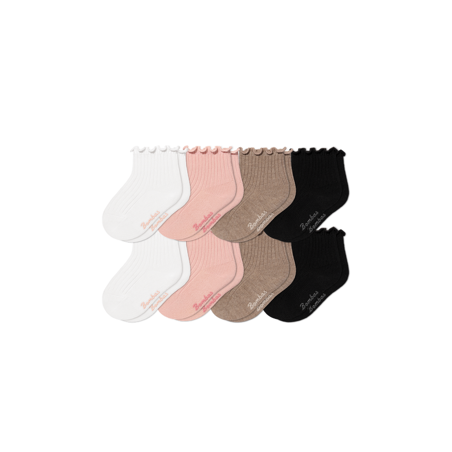 Baby Ruffle Rib Calf Sock 8-Pack (0-6 Months) - Run Home Move