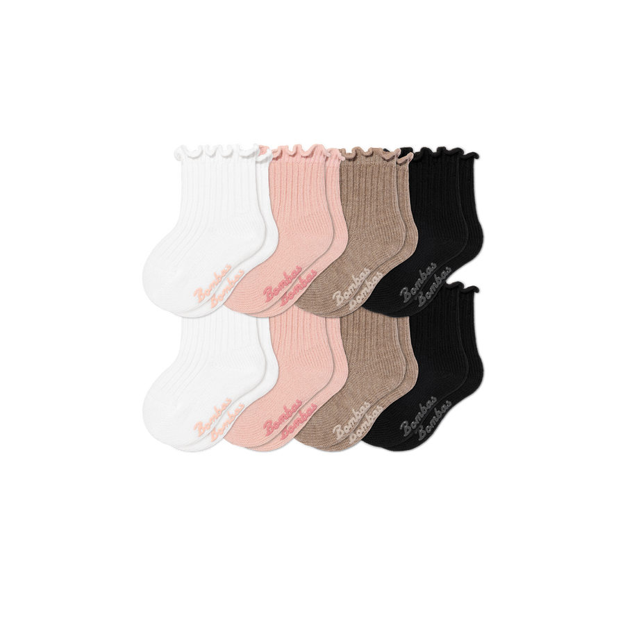Baby Ruffle Rib Calf Sock 8-Pack (6-12 Months) - Steady Home Comfort