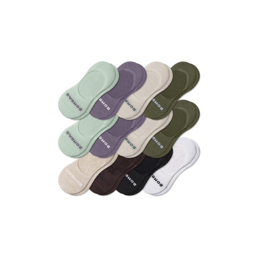 Women's Mid-Cut Cushioned No Show Sock 12-Pack - Breathable Studio Support