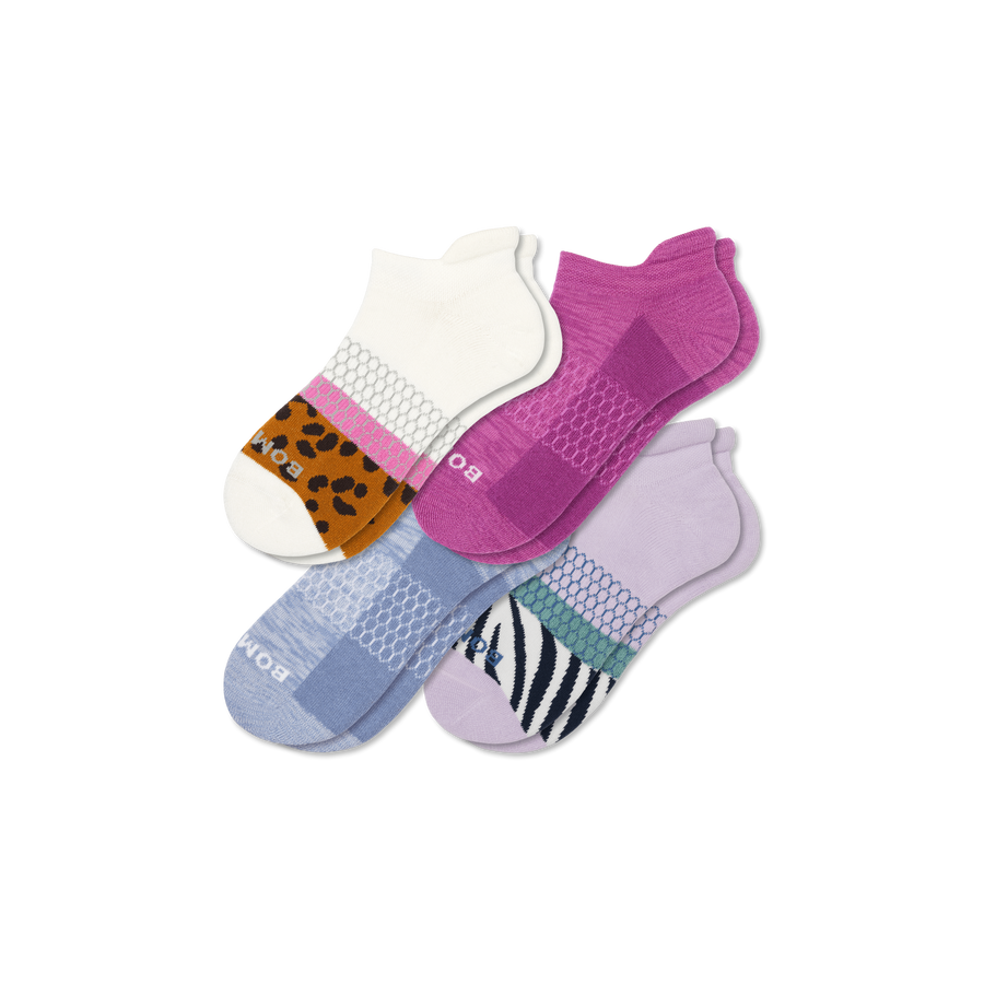Women's Wild Wear Ankle Sock 4-Pack - Studio Weekend Fit