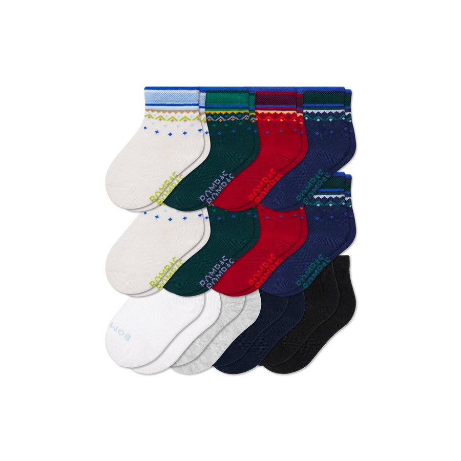 Toddler Lightweight Calf Sock 12-Pack - Fresh Low Cut Pair