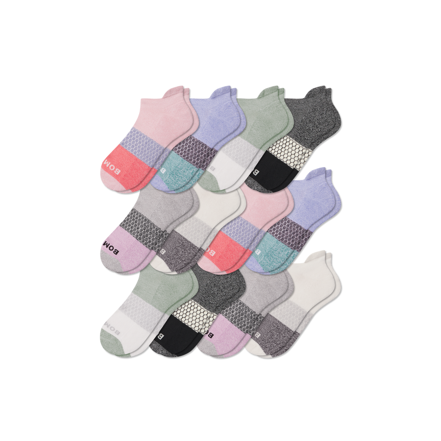 Women's Tri-Block Ankle Sock 12-Pack - Trail Ankle Support