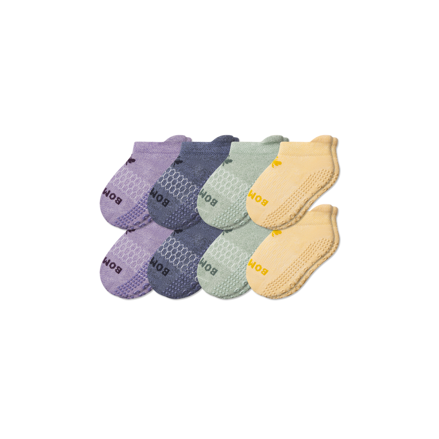 Toddler Gripper Ankle Sock 8-Pack - Cushion Shift Move