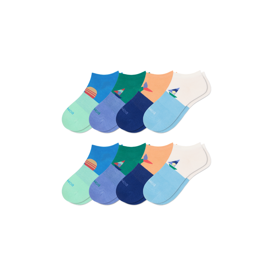 Youth Lightweight Ankle Sock 8-Pack - Daily Everyday Comfort