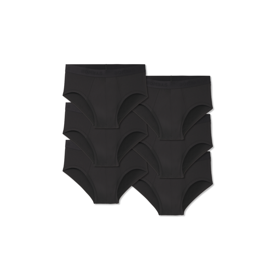 Men's Cotton Modal Blend Flyless Brief 6-Pack - Light Layer
