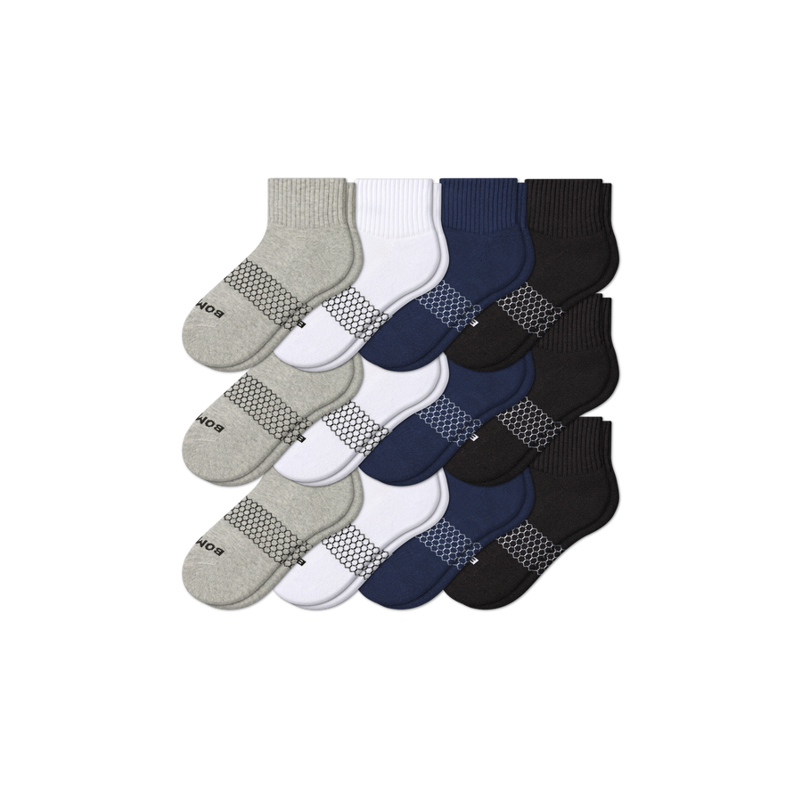 Men's Quarter Sock 12-Pack - Breathable Ankle Fit