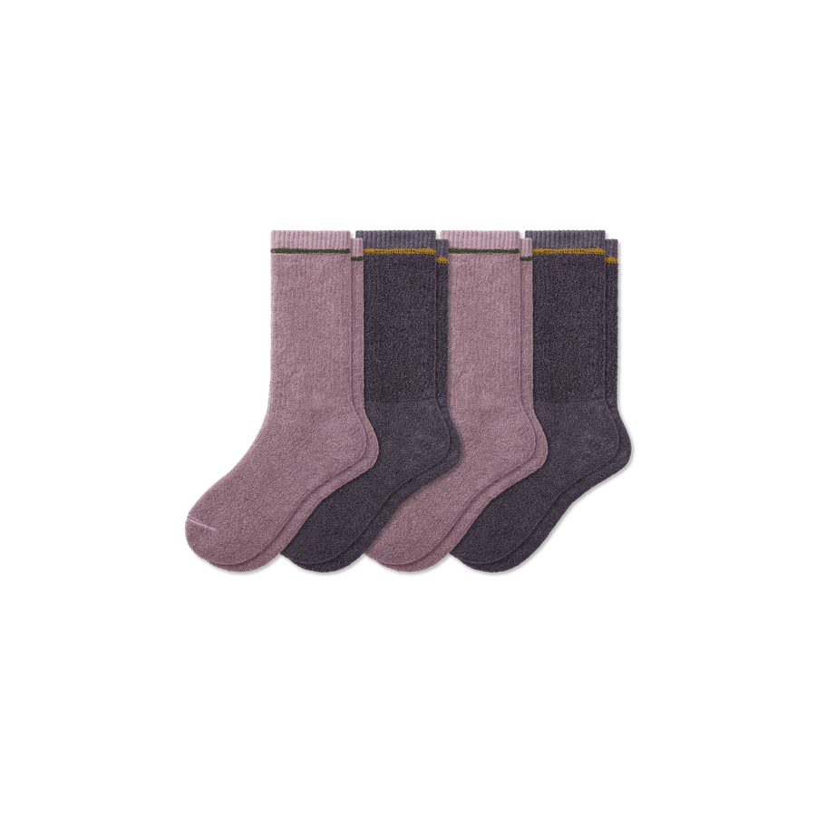Women's Plush Terry Calf Sock 4-Pack - Outdoor Hike Fit