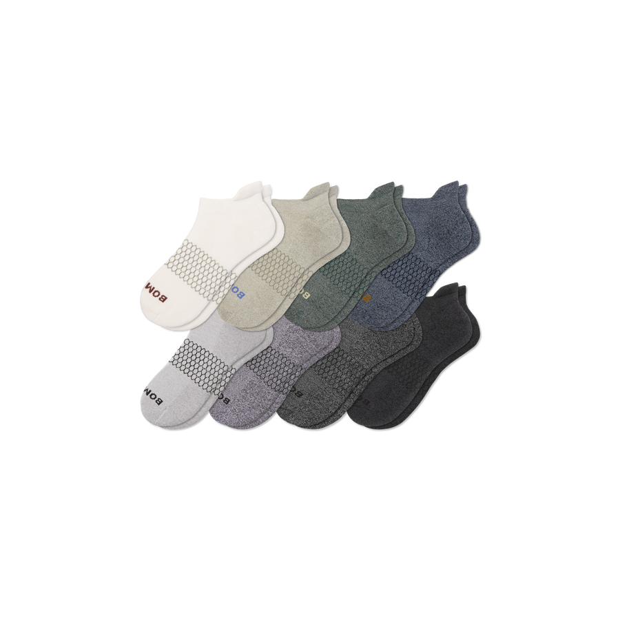 Men's Marl Ankle Sock 8-Pack - Comfort Travel Fit