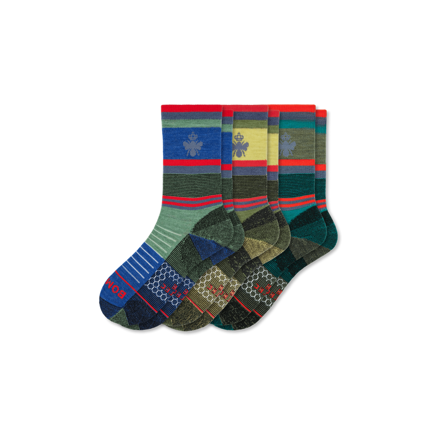 Cotopaxi x Bombas Merino Wool Blend Hiking Calf Sock 3-Pack - Cozy Shift Cushion