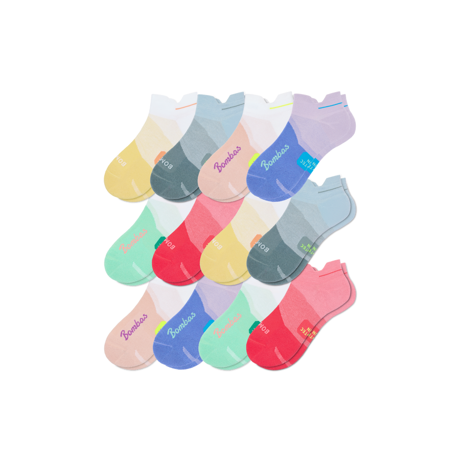 Women's Run Ankle Sock 12-Pack - Daily No Show Step