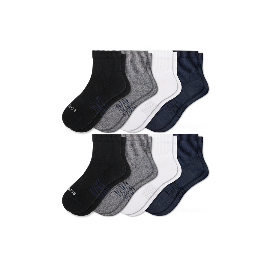 Men's Modern Rib Quarter Sock 8-Pack - Daily Recovery Wear