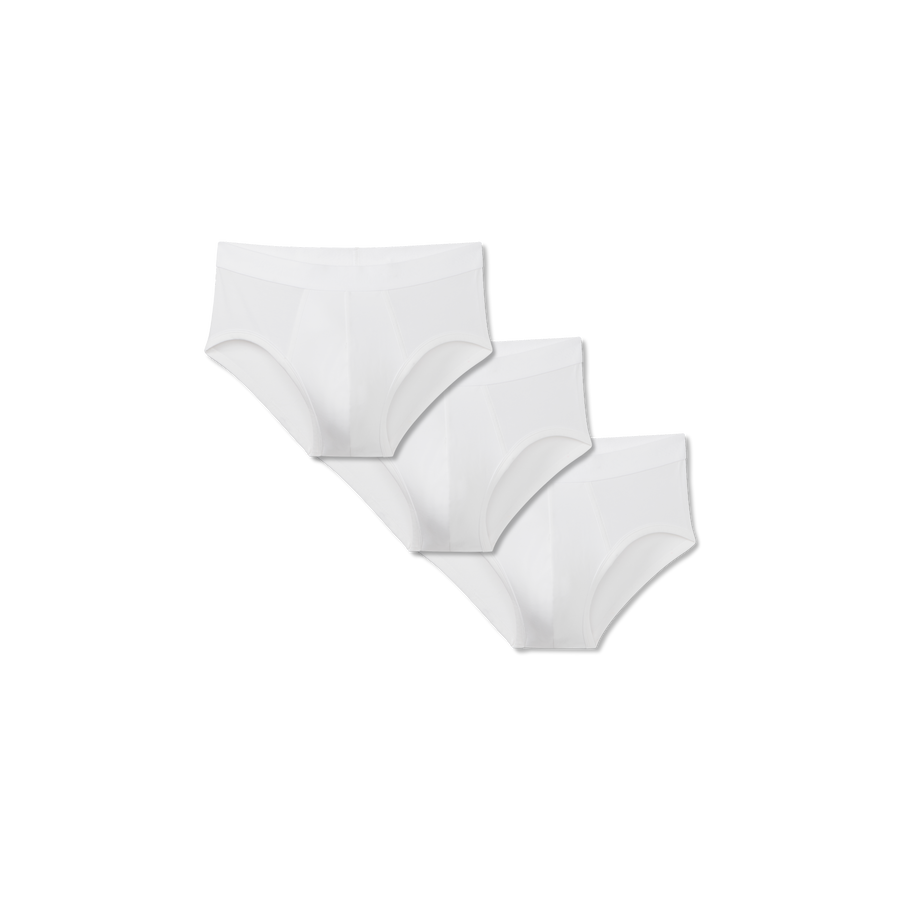 Men's Cotton Modal Blend Flyless Brief 3-Pack - Second All Day Ease