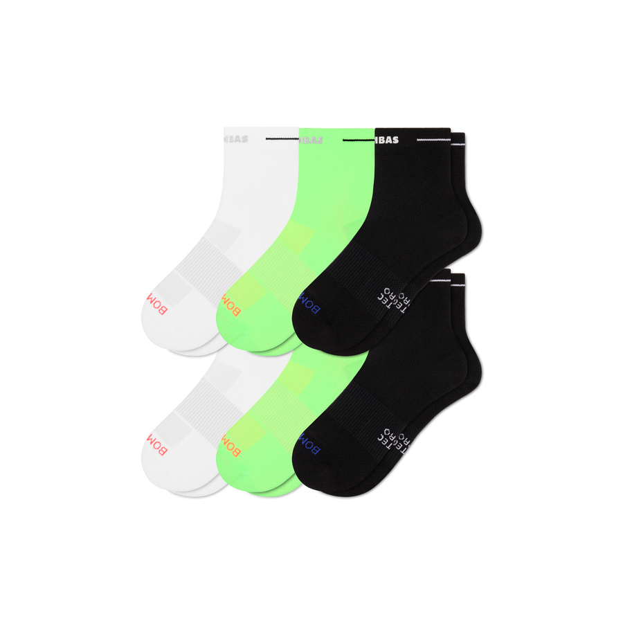 Men's RunPro Quarter Sock 6-Pack - Cozy Studio Comfort