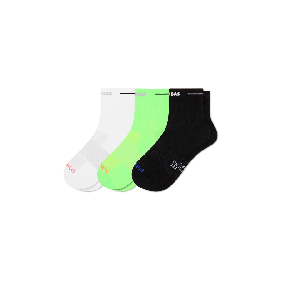 Men's RunPro Quarter Sock 3-Pack - Soft Home Rotation